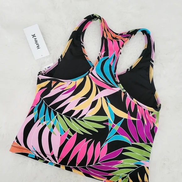 🐠HURLEY MAX TROPICS TANKINI TOP SIZE L - Picture 7 of 7